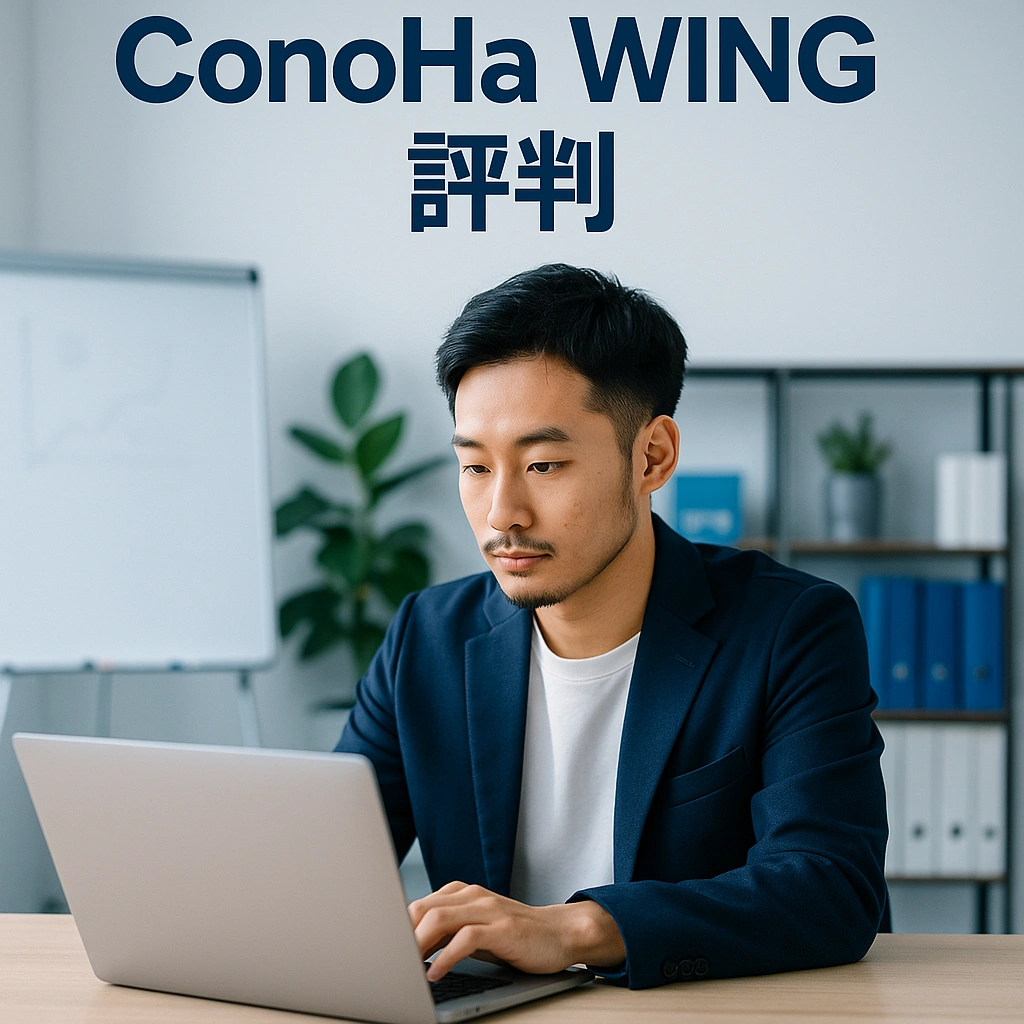 ConoHa WINGレンタルサーバーの評判と機能がわかる実写風イメージ画像